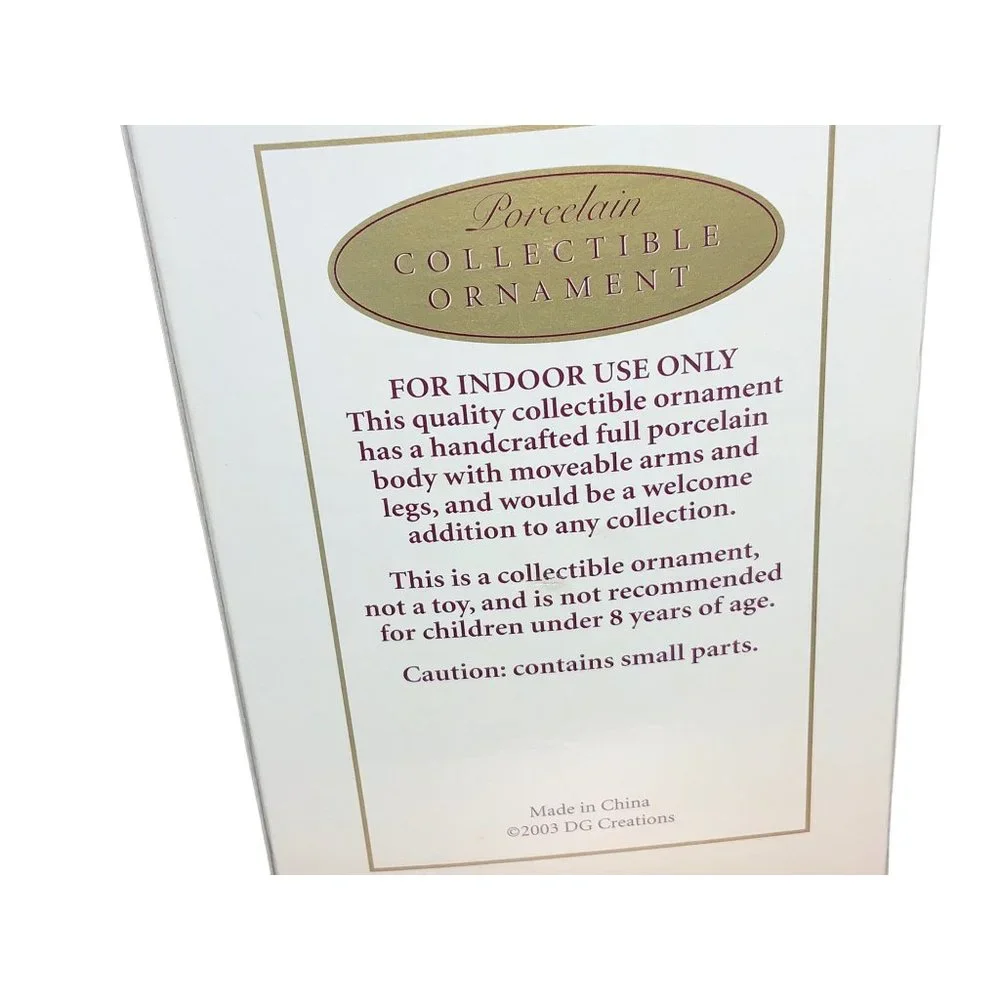 Pretty Women Porcelain Collectible 4 Inch Doll Ornament - Picture 11 of 11